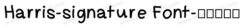 Harris-signature Font字体转换